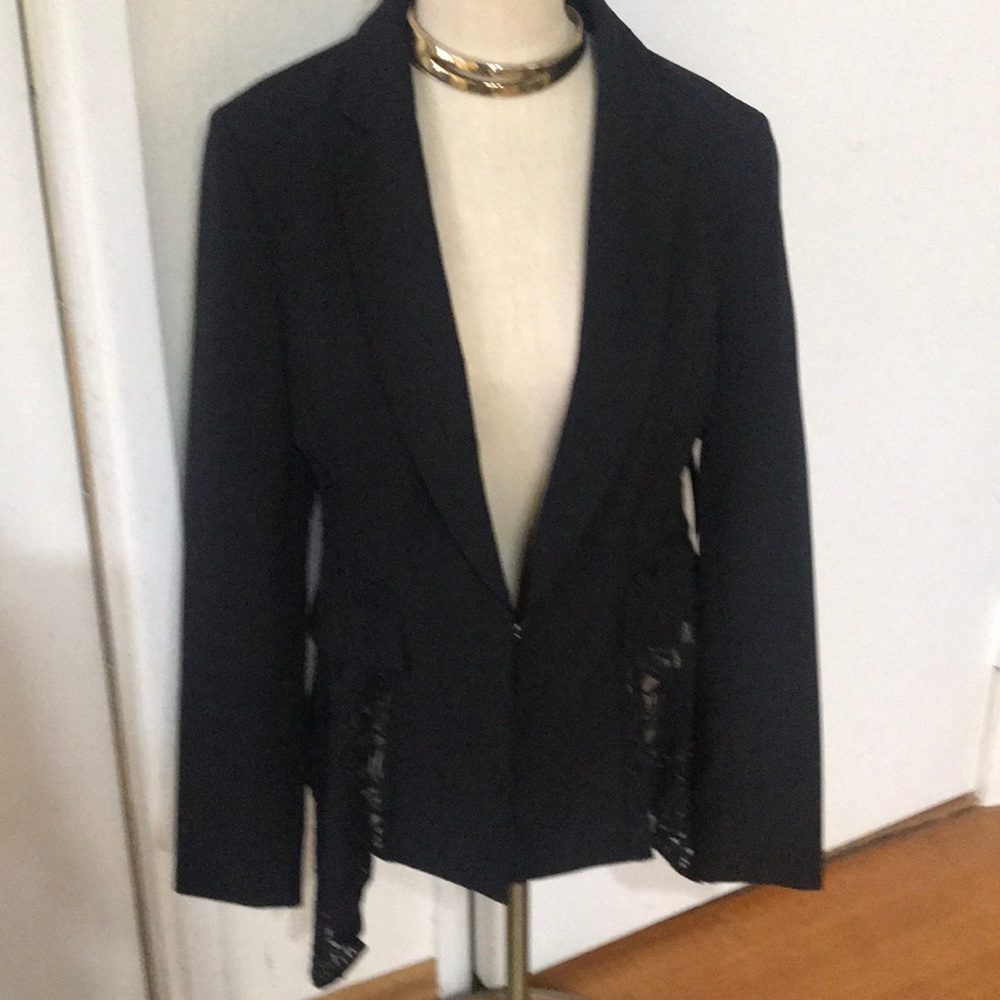NWT GORGEOUS INC BLAZER WITH LACE DETAILING!!!